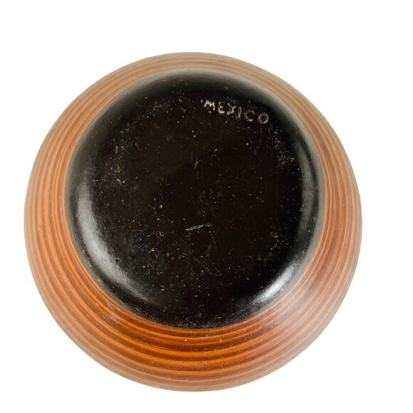 Latin American Mexico Pottery Red Clay Terracotta Carved Inca Aztec 4.5 Vase u - Picture 4 of 4